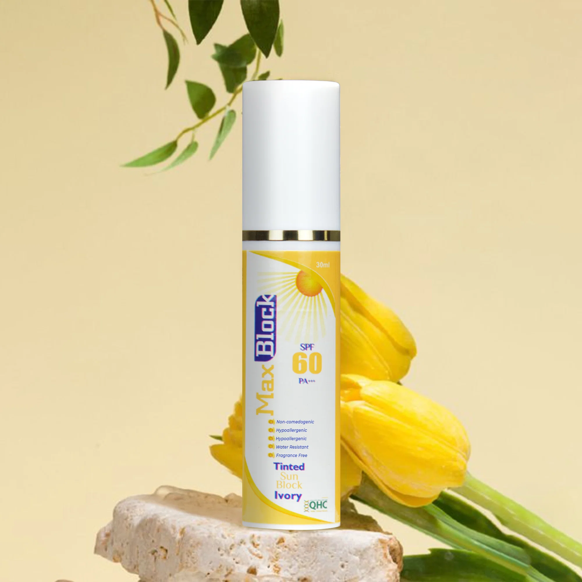 Max Block SPF 60 Tinted Ivory Sunblock - Image 7